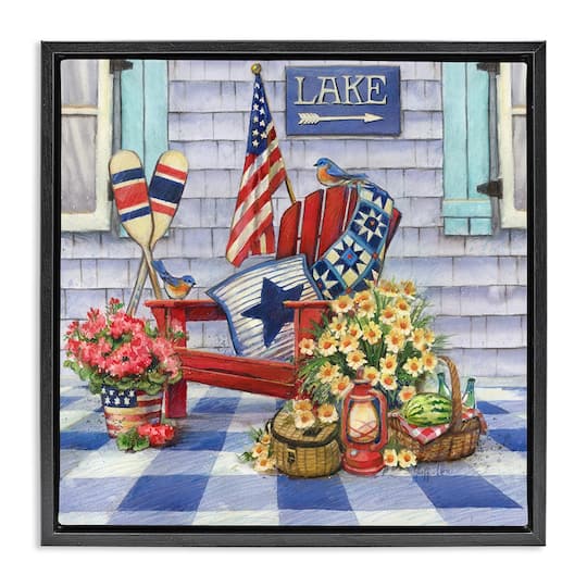 Stupell Industries Americana Porch View Floater Framed Art